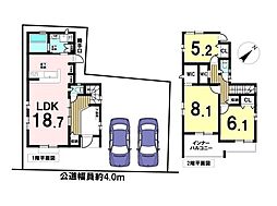 ブルーミングガーデンあま市篠田天神前　全1棟　新築一戸建て