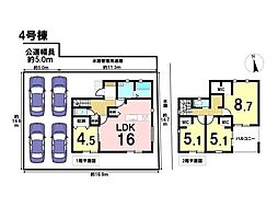 リーブルガーデンあま市七宝町伊福河原第4　全4棟　4号棟