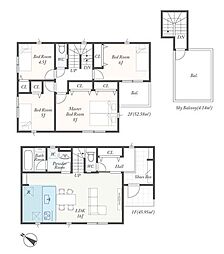 家族だけのプライベート空間、屋上バルコニー付き新築戸建