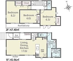 新築戸建 夕陽ケ丘 第2期 全2棟1号棟