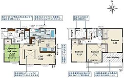 河内2丁目南向き・吹抜からの採光で明るく開放的