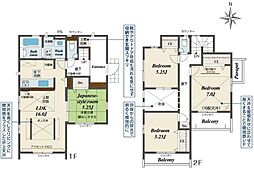 河内2丁目南向き・吹抜からの採光で明るく開放的