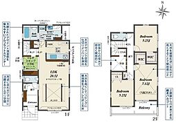 河内2丁目南向き・吹抜けで明るく開放的