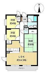 田村1丁目南西向きの部屋、出窓付き