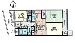 中原3丁目閑静な住宅街の2SDKマンション