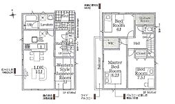 東真土4丁目主寝室広々、WIC付