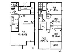 加古郡播磨町北本荘4丁目　新築戸建 2号棟