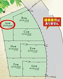 建築条件無綾瀬市深谷中2丁目全7区画A区画 土地