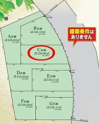 建築条件無綾瀬市深谷中2丁目全7区画C区画 土地