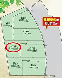 建築条件無綾瀬市深谷中2丁目全7区画D区画 土地