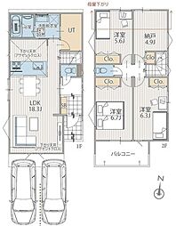 横浜市保土ケ谷区初音ケ丘III第I期全3棟　6号棟 新築戸建