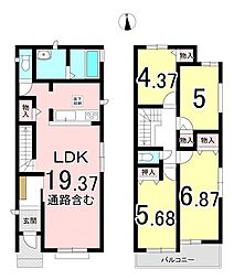 尾張旭市　旭前町1丁目　新築戸建　D号棟