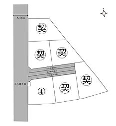 南アルプス市鏡中條6区画分譲地 区画4