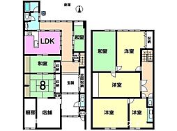 魚屋　店舗付き売家（土地付）