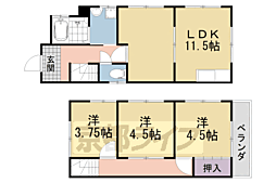 宇治市五ケ庄広岡谷の一戸建て