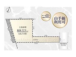 〜目黒駅徒歩7分〜　上大崎3丁目　売地