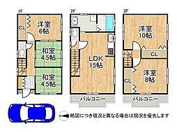 大阪市鶴見区諸口1丁目　中古一戸建て