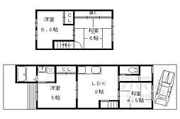 京都市北区紫竹西南町の一戸建て