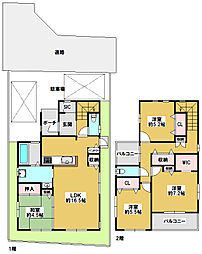 大分市高城西町　新築一戸建て 1号棟