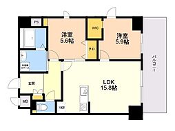 ＬＥＸＵＳ　ＧＡＲＤＥＮ箱崎タワーズＥＡＳＴ 202