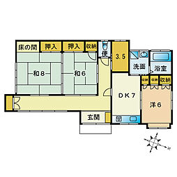 高宮2丁目K貸家 1
