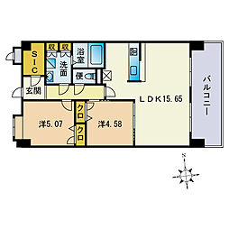 ＬａＳａｎｔｅ大橋リバーサイドテラス 302