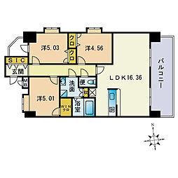 ＬａＳａｎｔｅ大橋リバーサイドテラス 410
