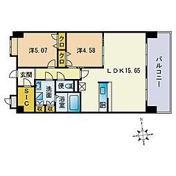 ＬａＳａｎｔｅ大橋リバーサイドテラス 803