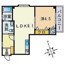 クレイドル室見Ｂ棟 203