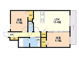 ＭＯＤＥＲＮ　ＡＳＰＩＲＡＴＩＯＮ　西新クアルト 202