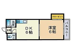 ダブルーン6西新 203
