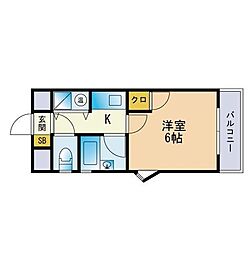 パラージュ西新 201