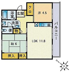 森山グリーンマンション 2-B