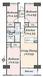 ビュープラザセンター北3-6号棟
