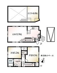 2階建　新規リフォーム戸建　カースペース