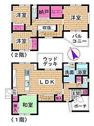 津市一身田上津部田の一戸建て