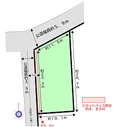 あま市下萱津中道の土地