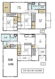 坂東市猫実　店舗付中古戸建