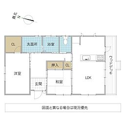 笠間市大渕　平屋戸建