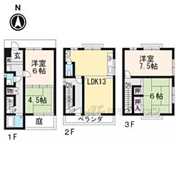 京都市北区衣笠高橋町の一戸建て