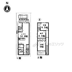 京都市北区紫竹西高縄町の一戸建て