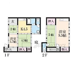 京都市上京区千本通寺之内下る西入花車町の一戸建て