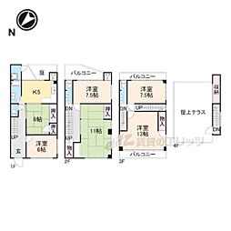 京都市左京区田中野神町の一戸建て