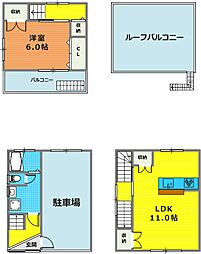 水道筋3丁目テラス東棟 1
