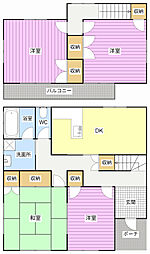 蜆塚一丁目貸家