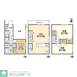 大田区新蒲田３丁目の一戸建て