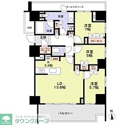 ＨＡＲＵＭＩＦＬＡＧ　ＳＵＮ　ＶＩＬＬＡＧＥ　Ｅ棟 1209