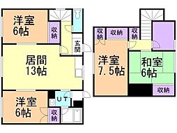滝川市滝の川町西6丁目の一戸建て