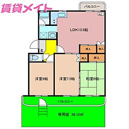 サニーハイツ松原公園A棟　1C