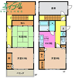 西富田二丁目貸家